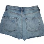 ZARA  High Rise Distressed Button Fly Jeans Photo 1