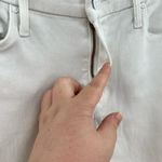 Mother Denim Looker Ankle Fray Jeans‎ in Glass Slipper White Size 26 Photo 4