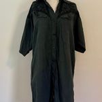 Vintage Black Western Style Shirtdress Size M Photo 0