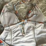 One Piece Women’s Cut Out Tie Neck Floral  Swimsuit Bathing Suit Photo 6