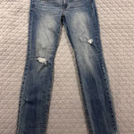 American Eagle  jeans distressed skinny stretch low rise med wash Photo 0