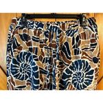 CeCe   Printed Pants elastic drawstring waist wide leg size medium (0370) Photo 2