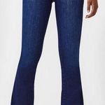 Spanx  Flare Jeans Size Small Midnight Shade Dark Wash Blue Pull On Compression S Photo 0