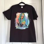 Hanes Karol G La Bichota T-Shirt Women's Graphic Tee Reggaeton Music Black Large Photo 0