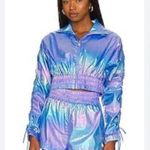 Eleven by Venus Williams Bomber Jacket in Shimmering Blue Iridescent size L Size L Photo 1