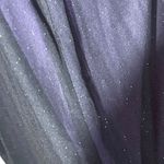 City Triangles  Dress Womens Black Lavender Vneck Glitter Shimmery Formal Prom Photo 8