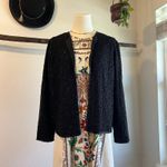JMB 70s Vintage Black Swiggly Swirl Beaded Evening Glam Jacket Size Small Photo 9