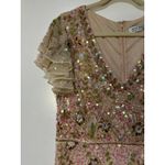 Mac Duggal Embellished Ruffled Cap Sleeve V-Neck Gown Size 12 NWT #10772 Sequins Photo 7