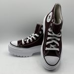 Converse Women's Chuck Taylor All Star Lugged Heel Platform Shoes Burgundy 6.5 Photo 1
