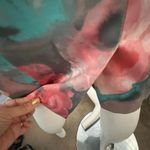 Jessica Simpson  halter floral dress 6 midi sweetheart pink padded bust whimsical Photo 4