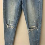 American Eagle Mom Jean High Rise Distressed Busted Knee Womens Size 00 Photo 4