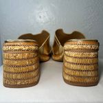 Franco Sarto Florence Gold Metallic Wedge Platform Slide Sandals Women's 9 Photo 4