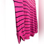 Crown & Ivy  Pink STRIPED SHIRT SWEATER LONG SLEEVE Photo 1