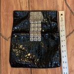 White House | Black Market WHBM Black & Silver Shiny Purse Clutch Photo 6