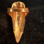 Nail Claw Rhinestone Ring Gold Photo 3