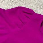 DKNY  Women’s Hot Pink Balloon Sleeve Shift Dress Skirt Bottom Blouson size 8 Photo 6