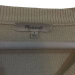 Madewell  small cream long sleeve ties at sleeve crew neck cotton blend Photo 4