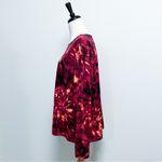 G By Giuliana Beet Red Purple Black Tie Dye Long Sleeve Jogger Jersey Set 2X Photo 4