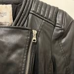 ZARA  TRF Black Moto Leather Jacket Photo 6