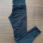 Aerie Black Mesh High-Rise/Waisted Cropped 23" Tights/Leggings | Size: S Photo 0