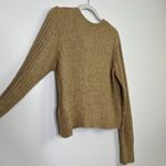 Abercrombie & Fitch Abercrombie Ribbed Knit Button Front Slightly Cropped Long Sleeve Cardigan Photo 7