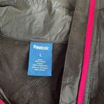 Reebok NEW  Nylon Windbreaker Running Jacket Full Zip Black Athleisure Outdoor Photo 4