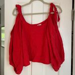 Billabong Red Cold Shoulder Top Photo 0