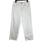 Pistola Crop Super High Rise Straight Crop Jeans in Sand Vintage Cream Size 30 Photo 4