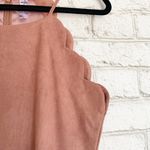 Alya  Blush Pink Microfiber Scalloped Dress Medium Photo 1