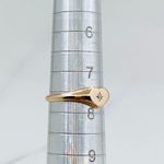 10k solid gold ring heart minimalist ❤️ Ring Size 7.5 ❤️ Rose gold Heart with cubic zirconia ❤️ Photo 5