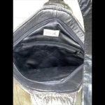Vintage Litani Sac Black & Gold Snake Print Soft Leather Handbag Hobo‎ Photo 6