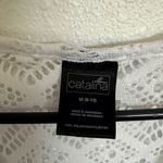 Catalina  White Crochet Lace Swim Cover-Up Size Medium Photo 1
