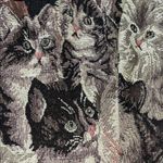 Tic Toc  Kitty Cat Vintage Tapestry Corset Top Large Photo 3