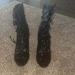 Liliana Nikia Lace Up High Heel Sandal Peep Toe Stiletto Photo 5