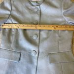 Le Suit ✨ Vintage Y2K Icy Blue Jacquard Blazer | Elegant Formal Career Jacket Photo 7