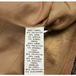 Bob Timberlake Tweed Wool Blend Skirt Brown  Size 14 Poly Suede Trim Zip Pockets Photo 4