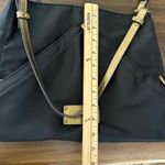 Eric Javits Black Nylon Shoulder Bag Gold Trim Hardware Designer Purse Classic Photo 12