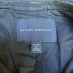Banana Republic  Jacket Womens 4 Petite Black Cotton Linen Blend Button Front Photo 5