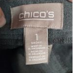 Chico's  Size Medium (1) Gray Straight Leg Ankle Stretch Mid-Rise Dress Pants Photo 2