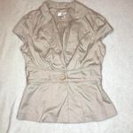 Tan Blazer Suit Skirt Photo 0