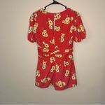 Forever 21  Red Floral Romper Size Medium Photo 4