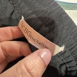 BCBG Tie Waist Wide Leg Pull On Black Cropped Pants‎ Culottes Size Large Hi Rise Photo 7