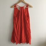 Lush Clothing LUSH CROCHET DETAIL DRESS RED FLOWY V‎ NECK ADJUSTABLE TASSEL TIES WOMENS… Photo 5