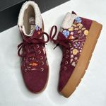 Keds Women's Tahoe Rifle Paper Co. Sneaker Burgundy Suede Boot New in Box Size 8 Photo 1