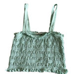 American Eagle Crop Top Ruched Sea foam green Size Small Photo 0