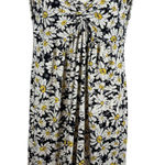 Norma Kamali Womens Diana Black Daisy Halter Neck Dress Sz L Retro Pinup Casual Photo 0