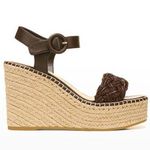 Veronica Beard   brown Reema Braided Ankle-Strap Wedge Sandals size 12 Photo 0