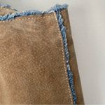 wilson's leather Wilson’s Leather Y2K Suede denim patchwork pants size 10 BOHO Photo 4