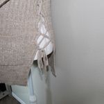 Poof! Woman’s Oversized Tan Knitted Style Open front Cardigan - Size Small Photo 8