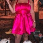 Anthropologie NWT $190 x Maeve Pink Bow-Tie Satin w/ Pockets Mini Dress 10 Photo 0